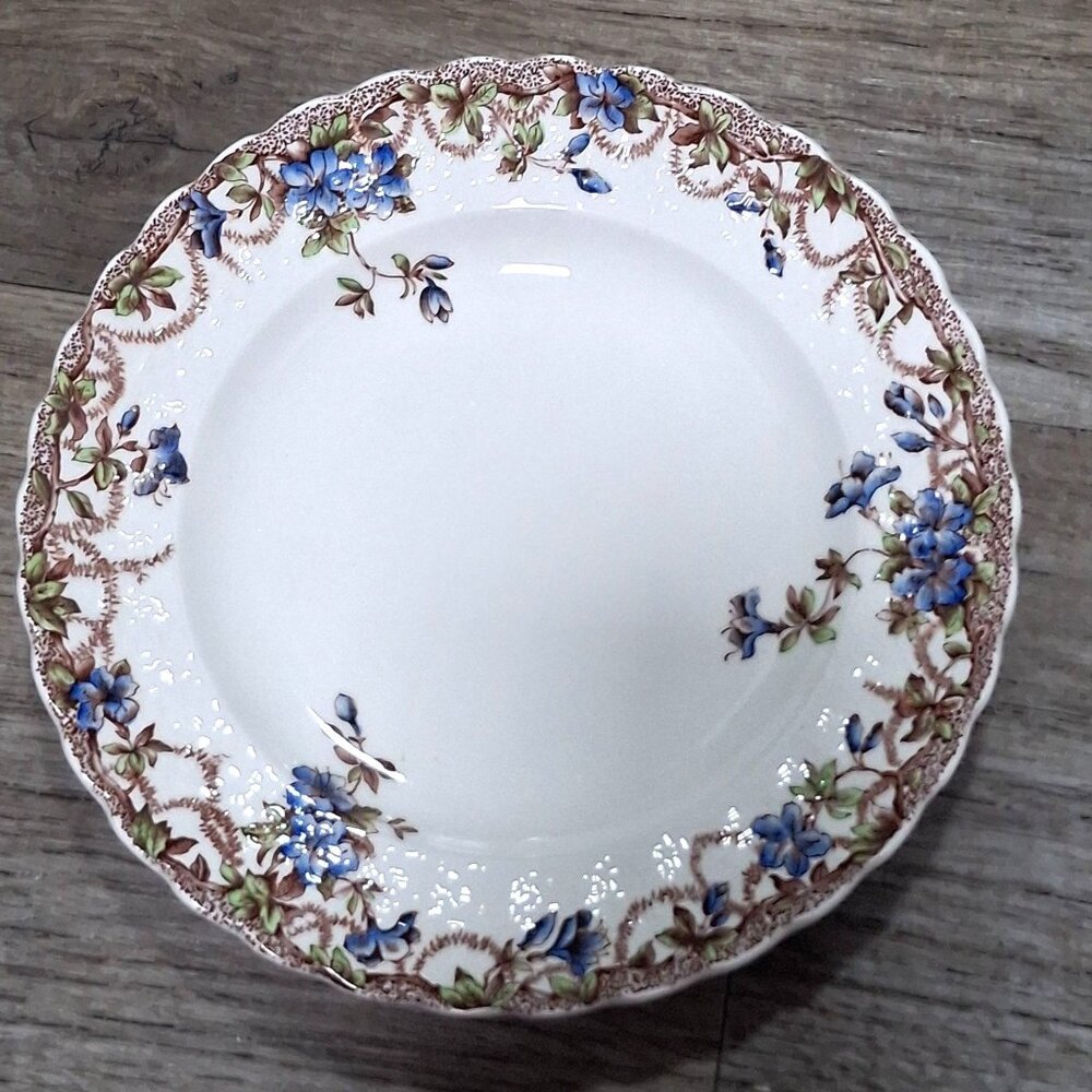 Copeland Spode Sydney Floral Luncheon Plate 8 7/8 Inches Bone China England Vtg